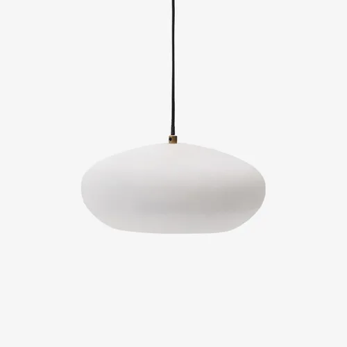 Lámpara de techo Inda de metal con acabado - blanco Ø 30 cm en Negro - Lámparas colgantes, Uruguay | Kavehome