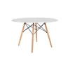 MESA EAMES DKR D110x73CM MDF Y MADERA BLANCO en Blanco - Mesas de arrimo, Uruguay | Koz, vista 1 de 4