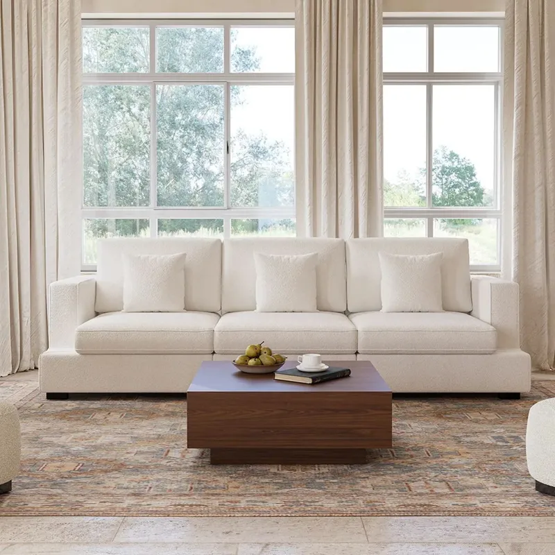 Sillón NUBA BLANCO 4 CUERPOS en Off-white - Sillones y sofás, Uruguay | Viasono