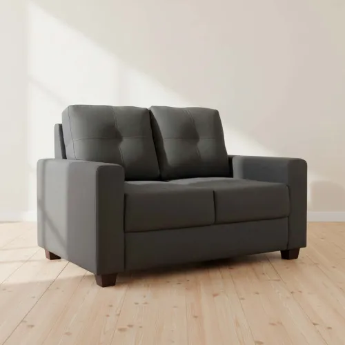 Sillón 2 Cuerpos Tela Gris Piria Gris Osc en Gris - Sillones y sofás, Uruguay | Divino