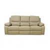 Recliner Manual 3 Cuerpos Cuero Marron Lina Taupe en Beige - Sillones y sofás, Uruguay | Divino, vista 2 de 6