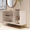 Buffet Aparador 3 Puertas Mdp Con Patas Metalicas en OFF WHITE / DORADO - Aparadores y recibidores, Uruguay | Soy Hogar, vista 8 de 10
