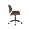 Asiento Oficina Medio Madera-y-pu Negro Zen en Negro - Escritorios y sillas de escritorio, Uruguay | Divino, vista 2 de 3