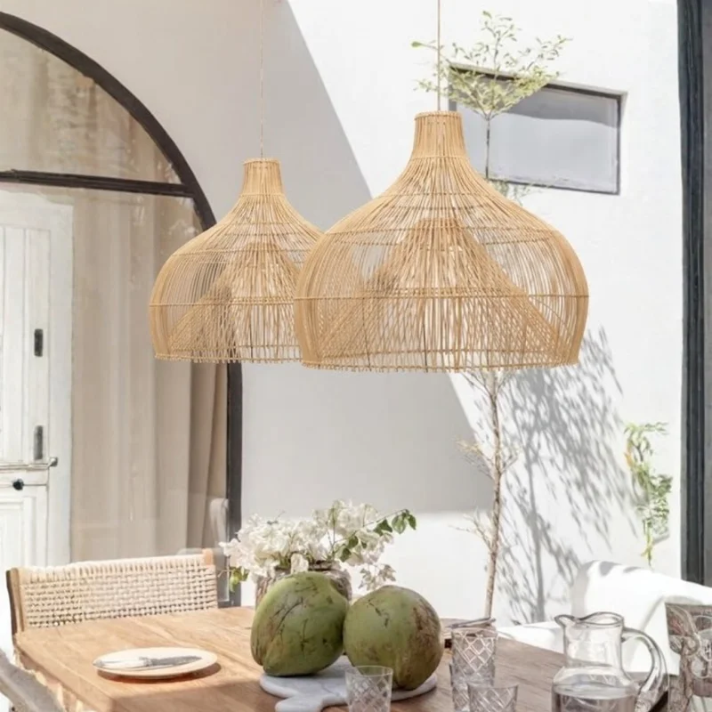 Lámpara Colgante de Ratán Tessa | Casakos en Madera natural - Lámparas colgantes, Uruguay | Casakos, vista 4