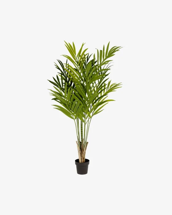 Planta artificial Palmera de bambú con maceta negro 170 cm en Verde - Macetas, Uruguay | Kavehome