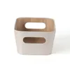 ORGANIZADOR CON ASAS 26X18X11CM EXT TELA CREMA en Beige - Canastos, Uruguay | Decohogar, vista 4 de 4