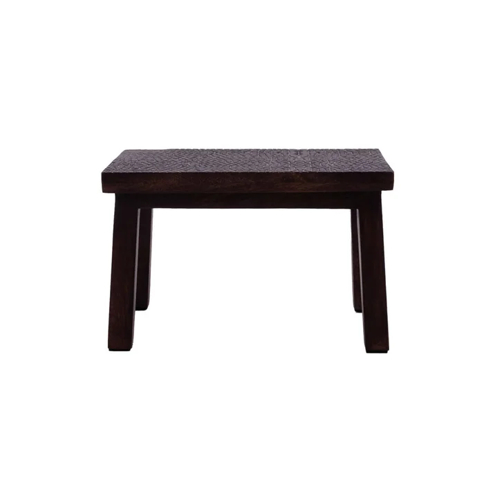 Taburete Acanalado Madera Marron 2412-013 en Marrón - Decoración, Uruguay | Divino