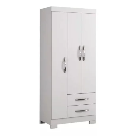 Ropero 3 puertas Flex en Blanco - Roperos y placares, Uruguay | La Cueva Muebles, vista 17