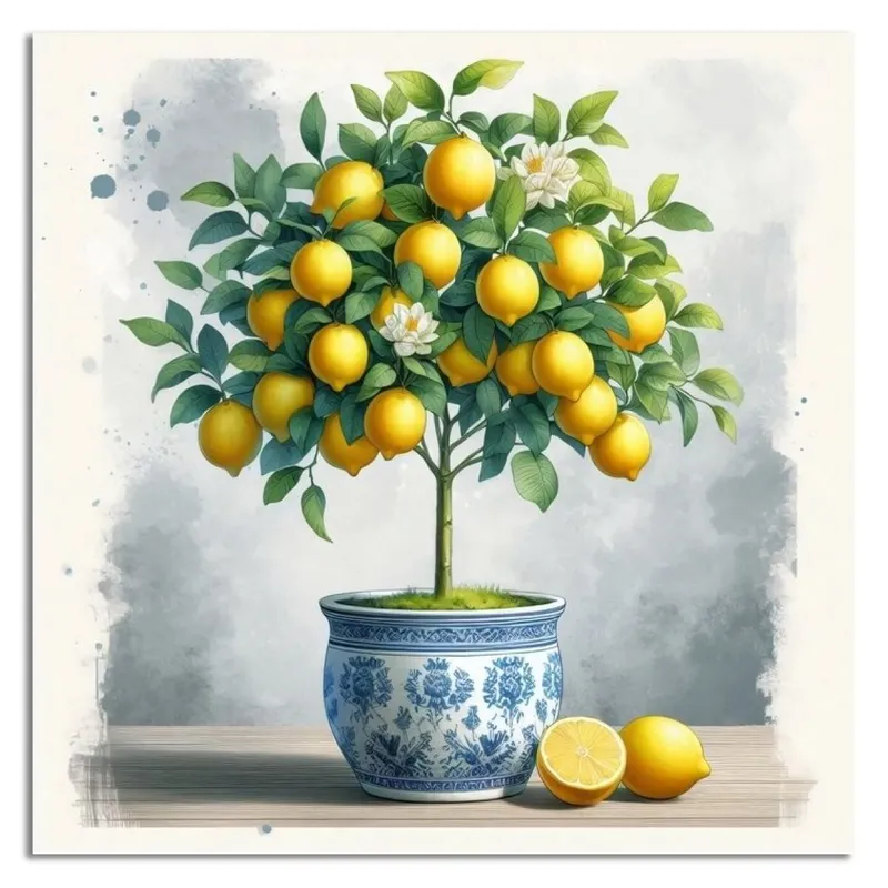 CUADRO CANVAS 30x30cm LIMONES 1 - Decoración de pared, Uruguay | Decohogar