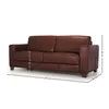 Sofá Napoli - Cuero Básico - 3 cuerpos - New Brown en Marrón - Sillones y sofás, Uruguay | NYR, vista 3 de 3