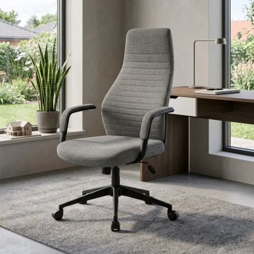 Silla de oficina Negra 2 Posiciones - Podium - Gris Oscuro en Negro - Escritorios y sillas de escritorio, Uruguay | Rústico Hogar