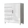 Comoda Cajonera Dormitorio 4 Cajones 1 Puerta en Blanco - Cómodas, Uruguay | Soy Hogar, vista 2
