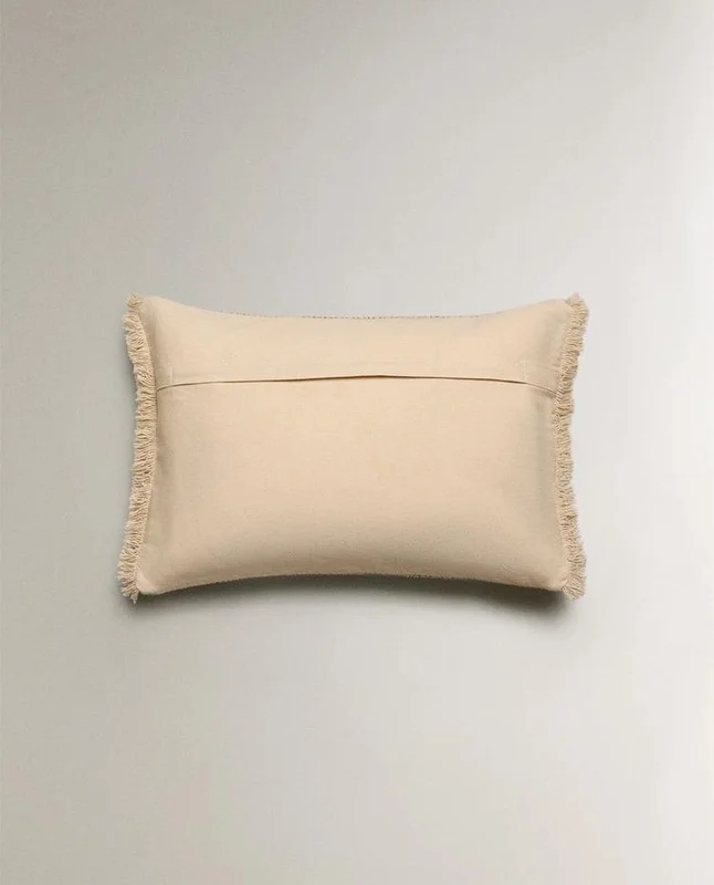 FUNDA COJÍN FLECOS en Beige - Textiles, Uruguay | Zara Home, vista 5