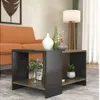 Mesa ratona diseño Nogal/Negro - Mesas de living, Uruguay | Que Sal Muebleria, vista 7 de 9