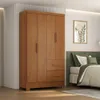 Ropero Max 4 Puertas 2 Cajones - Línea Glam - Natural en Madera natural - Roperos y placares, Uruguay | Ecowood, vista 2 de 4
