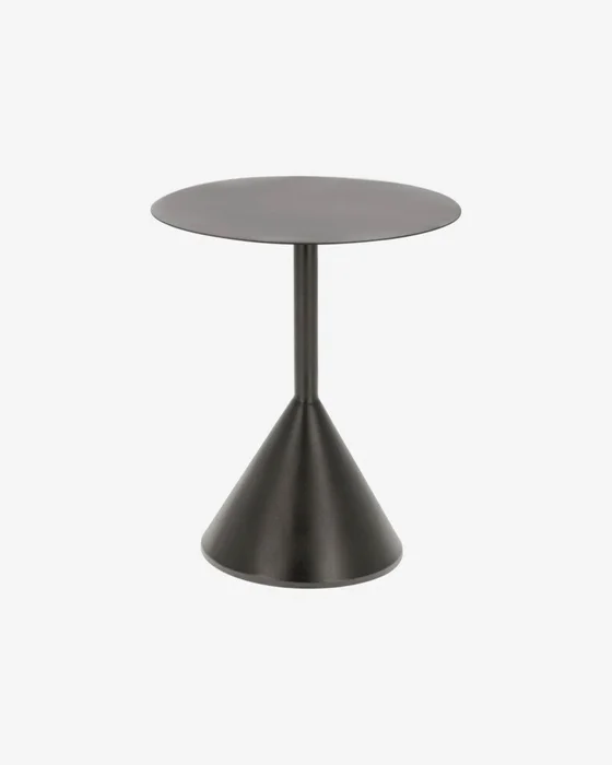 Mesa auxiliar Yinan Ø 48 cm negro en Negro - Mesas de arrimo, Uruguay | Kavehome