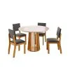Juego De Comedor 4 Sillas Mesa Redonda 100% Mdp en Amarillo - Sillones y sofás, Uruguay | Soy Hogar, vista 3 de 8