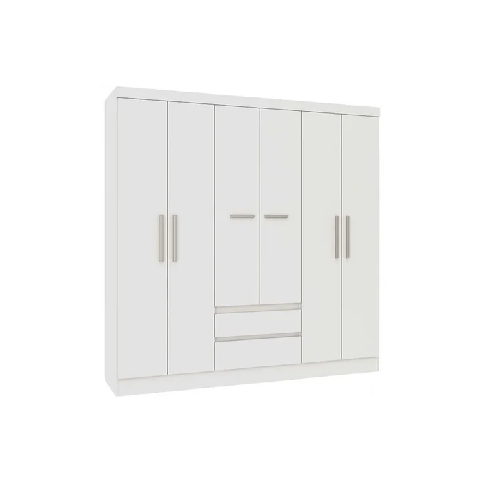 Placard Ropero 6 Puertas Mdp Blanco 0600r Viena en Blanco - Roperos y placares, Uruguay | Divino, vista 3