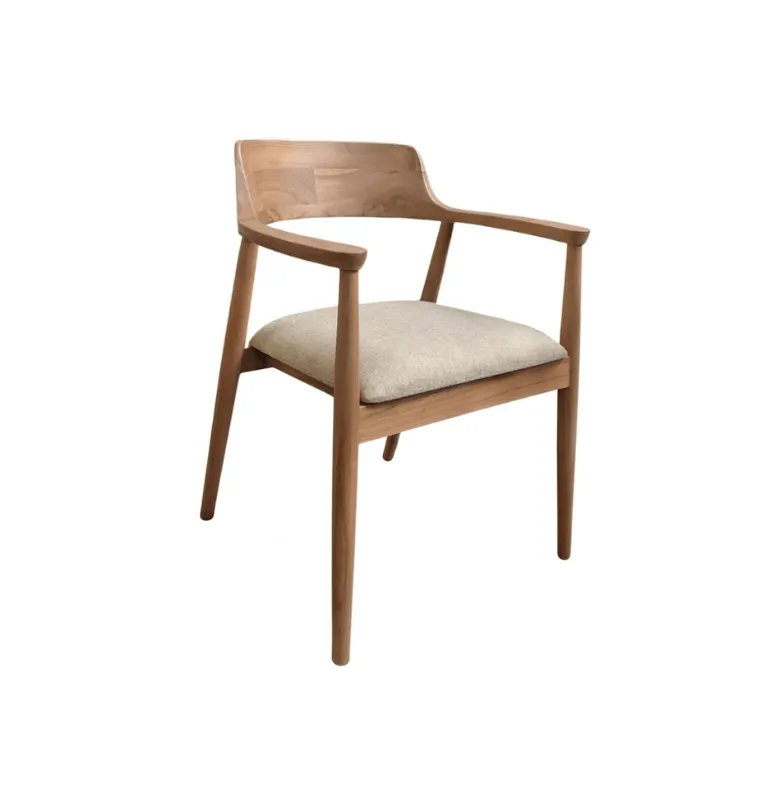 SILLA NEW KENNEDY TEKA TAPIZADA AC en Madera natural - Sillas, Uruguay | Masinfinito Casa