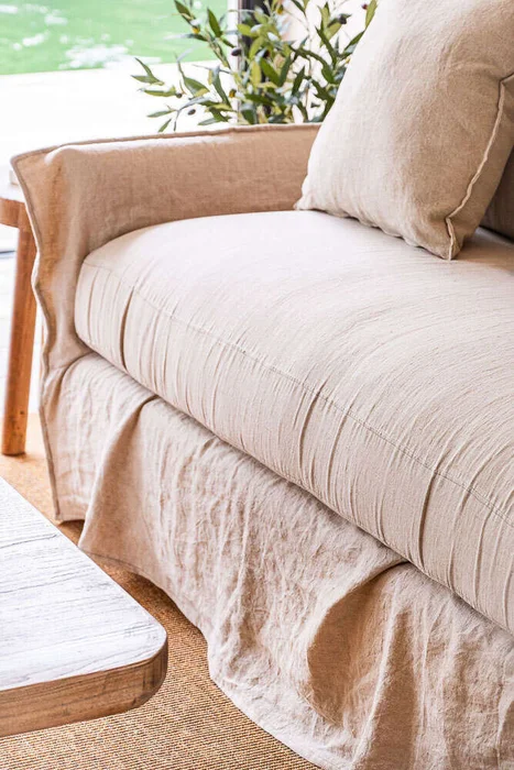 SILLON ALMA LINO BEIGE - 2.30 MTS en Beige - Sillones y sofás, Uruguay | La Iberica, vista 2
