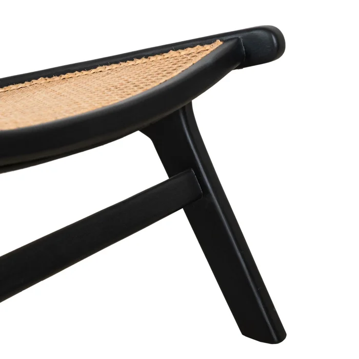 Butaca Rattan-y-madera Negro Komodo en Negro - Sillones y sofás, Uruguay | Divino, vista 4