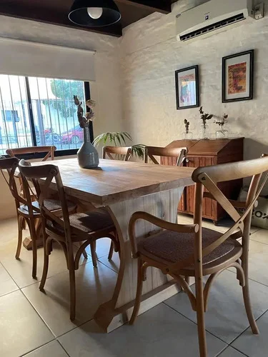Juego Comedor Madera Maciza Campo Ozark 6 Sillas Vienesas A Eleccion en Madera natural - Mesas de comedor, Uruguay | Ozark Home, vista 5