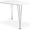 Mesa de comedor BANNERUP 76x120 blanco/cromo en Blanco - Mesas de comedor, Uruguay | JYSK, vista 1 de 2