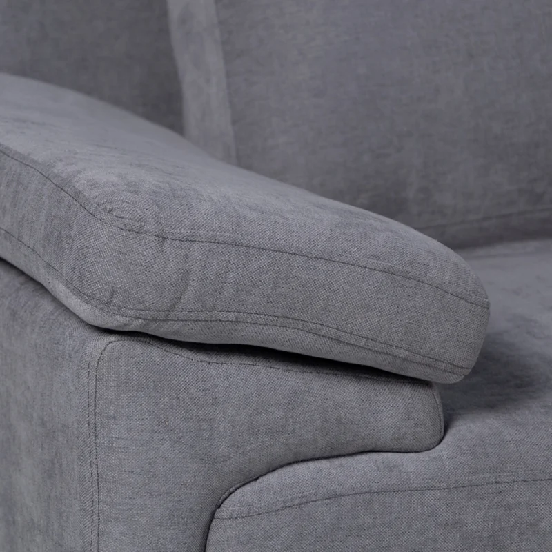 Rinconera Adalia - Tela Microfibra - Chaise derecho - 9250 (Grafito) en Gris - Sillones y sofás, Uruguay | NYR, vista 3