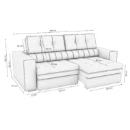Sofa Egada-juno 2.60mt en Sofa Egada-Juno Arena, Sofa Egada-Juno Fendi - Sillones y sofás, Uruguay | Casa Brava, vista 19