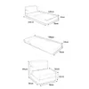 Sofa cama Foldie 1 cuerpo - Azul en Azul - Sillones y sofás, Uruguay | La Cueva Muebles, vista 4 de 8