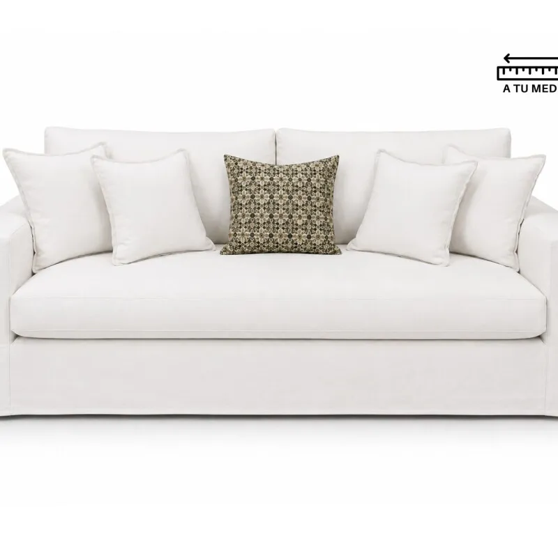 Sofá 3 cps Desenfundable 2.00m en Blanco - Sillones y sofás, Uruguay | Finkel