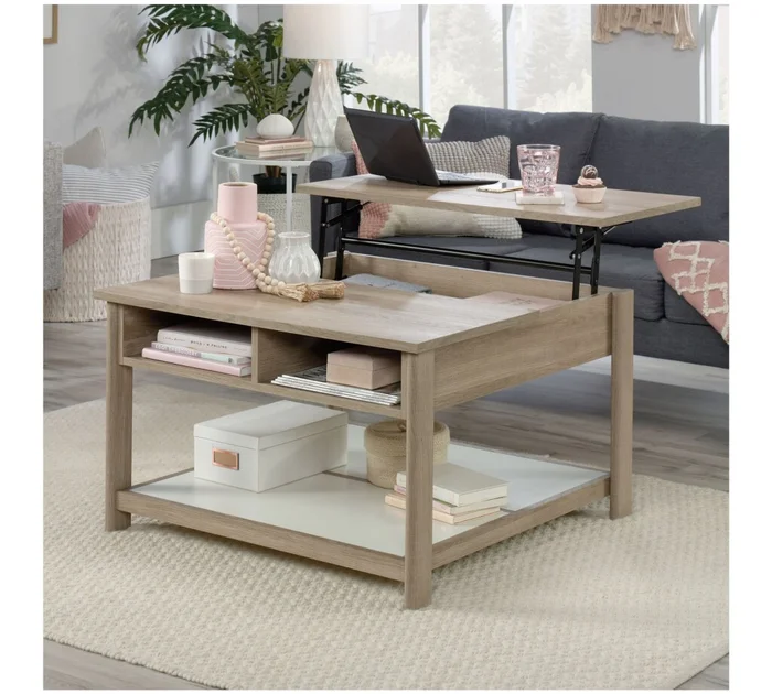 Mesa Ratona Articulada - Sauder - Linea Anda Norr en Madera natural - Mesas de luz, Uruguay | Rústico Hogar