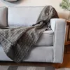 Manta Negro y Blanco 1.70 x 1.70 M en Negro - Textiles, Uruguay | Finkel, vista 2 de 2