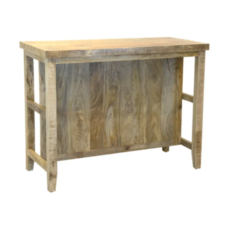 E24CH Barra 130x60x100 en Madera natural - Mesas de comedor, Uruguay | Victoriana
