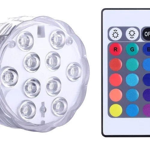 Lámpara Sumergible Luces Led Colores P Piscinas Agua - Iluminarás en RGB - Lámparas de mesa, Uruguay | Iluminaras
