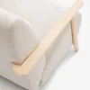 Butaca Meghan de chenilla perla y madera maciza de fresno con acabado natural FSC Mix Credit en Off-white - Butacas, banquetas y puffs, Uruguay | Kavehome, vista 4 de 10
