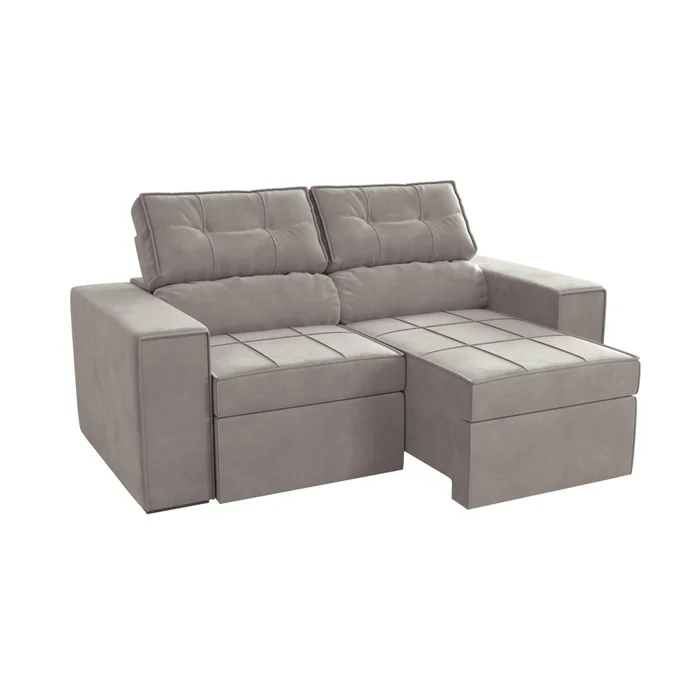 Sillón reclinable 188 cm Lanús - Gris en Gris - Sillones y sofás, Uruguay | Nario Hogar, vista 2