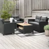 Juego de jardín VEN 4 personas negro en Negro - Muebles para el exterior, Uruguay | JYSK, vista 2 de 3