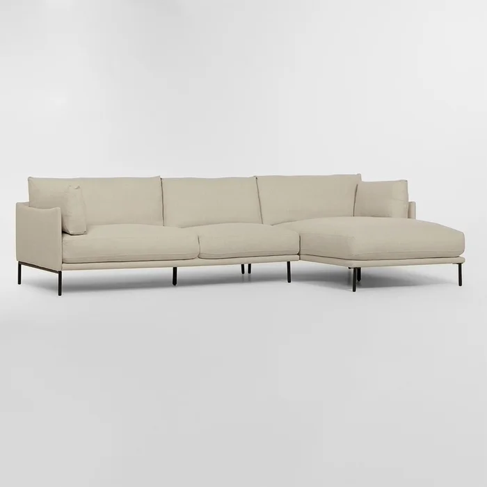 Sofá con chaise COSTA BEIGE DERECHO - Sillones y sofás, Uruguay | Viasono, vista 3