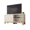Rack Mondrian - Chico - Off White y Freijo en Beige - Muebles para TV, Uruguay | NYR, vista 1 de 4