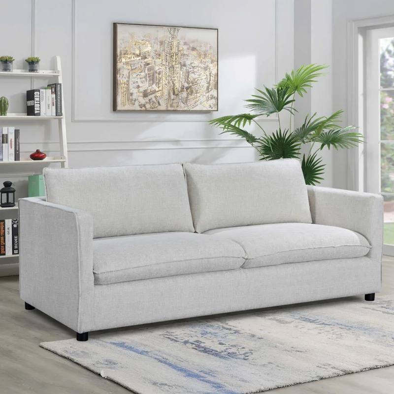 Sofá 3 Cuerpos Tela Natural-beige Amsterdam Beige en Beige - Sillones y sofás, Uruguay | Divino, vista 7