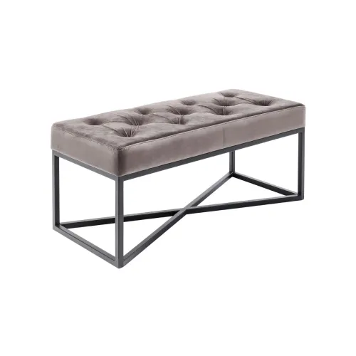 Banco Crossover gris negro 90x40cm en Gris - Butacas, banquetas y puffs, Uruguay | Koz