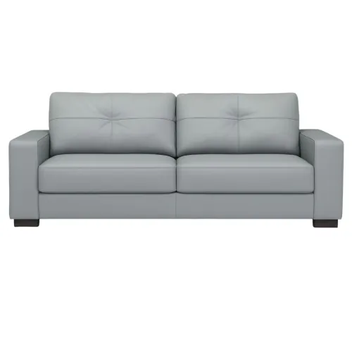 SOFA 100% CUERO - 3 CUERPOS - MODELO DOMINI - GRIS en Gris - Sillones y sofás, Uruguay | Champagne Home