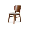 Silla Cleo - Nogal - Respaldo laminado - Tela Rústica - Natural 93 en Beige - Butacas, banquetas y puffs, Uruguay | NYR, vista 1 de 6