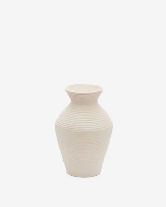 Jarrón Pria de papel maché blanco - 51 cm en Blanco - Jarrones, Uruguay | Kavehome
