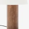 Lámpara de mesa Marga de madera maciza de caucho con acabado oscuro - con acabado oscuro en Blanco - Lámparas de mesa, Uruguay | Kavehome, vista 4 de 6
