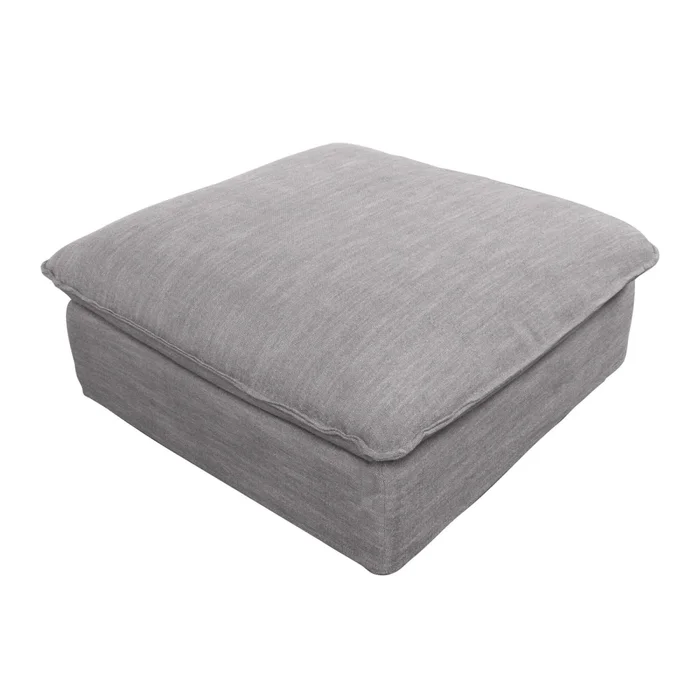 Puff Tela-premium Gris Bahamas en Gris - Sillones y sofás, Uruguay | Divino, vista 7