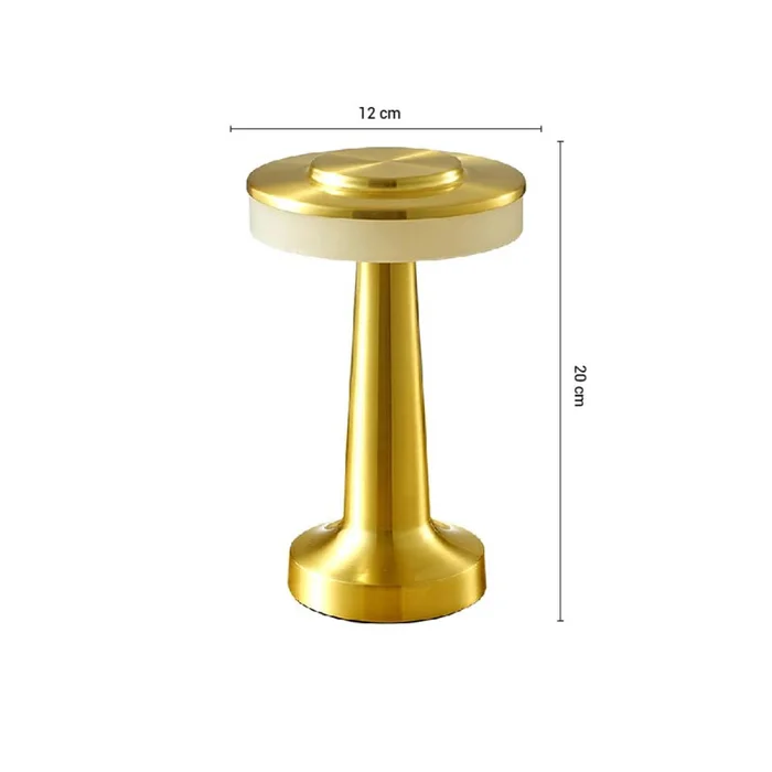 Lámpara de Mesa Lucerna Portátil Recargable Gold en Amarillo - Lámparas de mesa, Uruguay | Serlux, vista 5