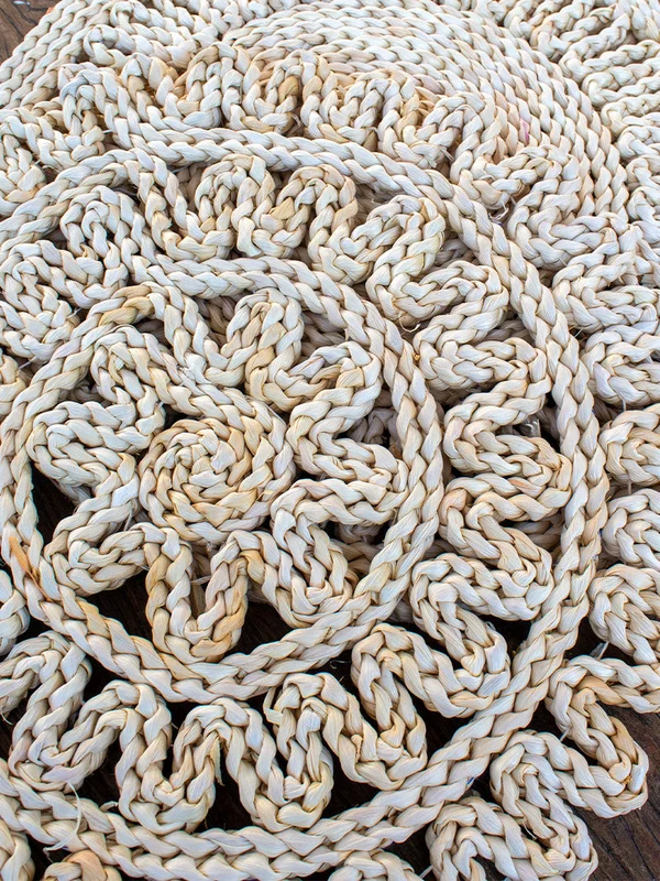 SET X4 INDIVIDUALES FIBRA NATURAL MARGARITA en Beige - Textiles, Uruguay | Cabana, vista 3