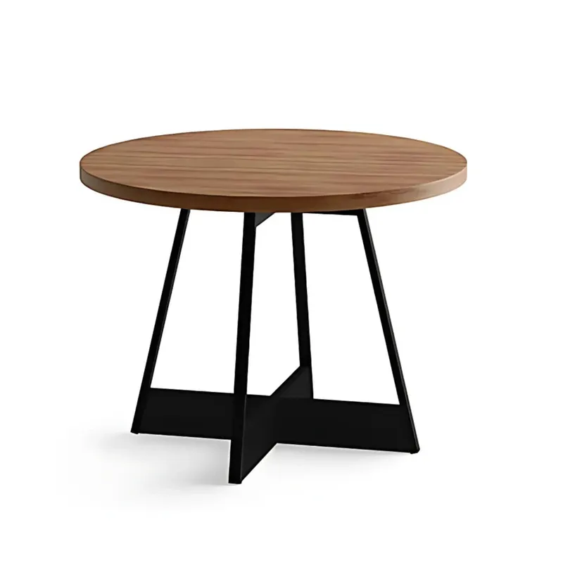 Mesa de Comedor Redonda - Atix - Negro en Negro - Mesas de comedor, Uruguay | Ecowood